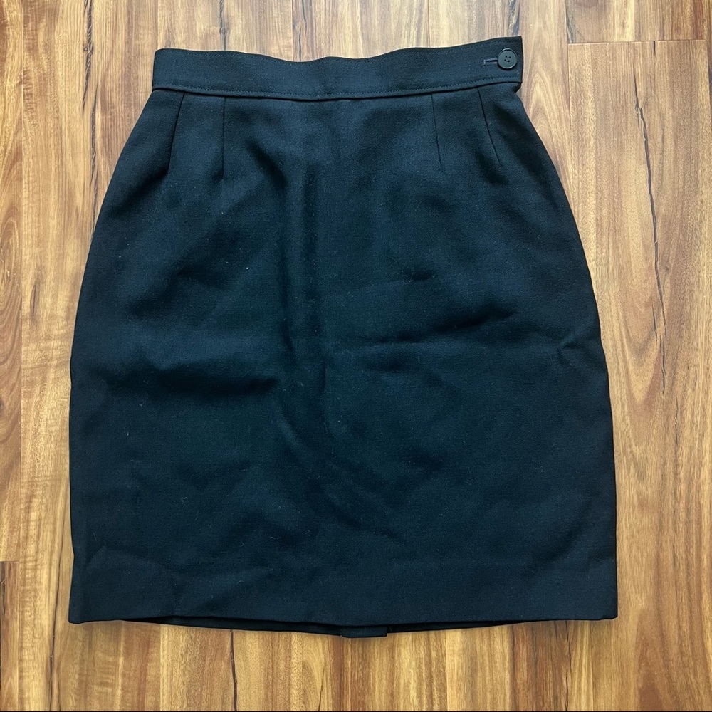 Yves Saint Laurent Black Pencil Skirt